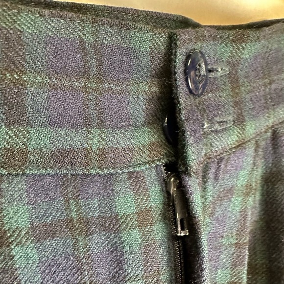 Vtg. Ganto 100% Pure Wool School Girl Skort Skirt Academia Y2K Women’s 6 Plaid - Picture 2 of 13